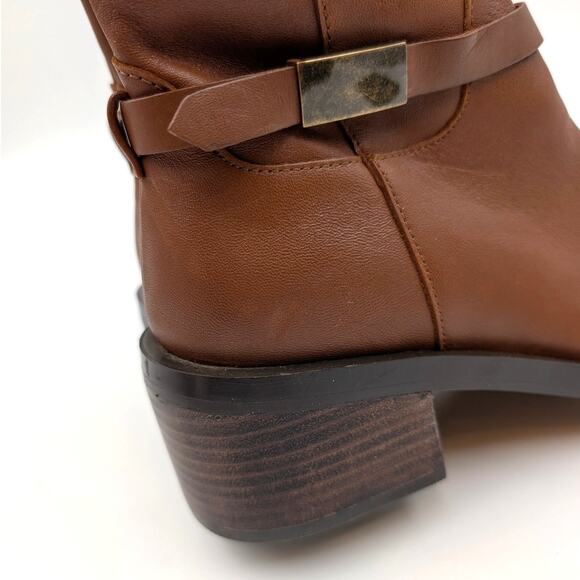Linea Paolo Kamile Knee High Riding Boots Almond Toe Brown Size US6.5M EU37 - Picture 10 of 11